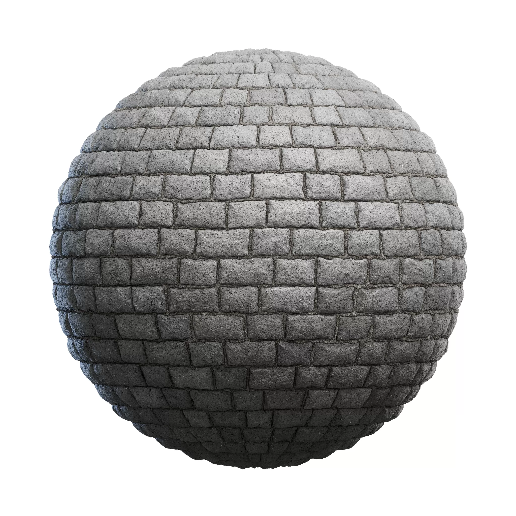 Blocks Exterior Brick Walls PBR Textures 4K 8K Grey Stone Slab