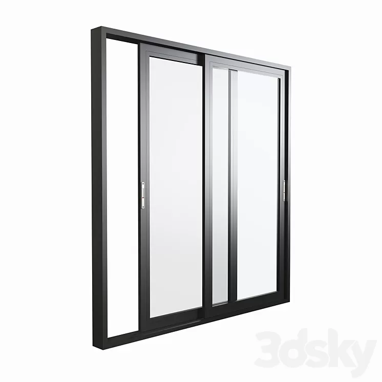 Aluminium Sliding Door Window 3D Model 3DSKY Decor Helper