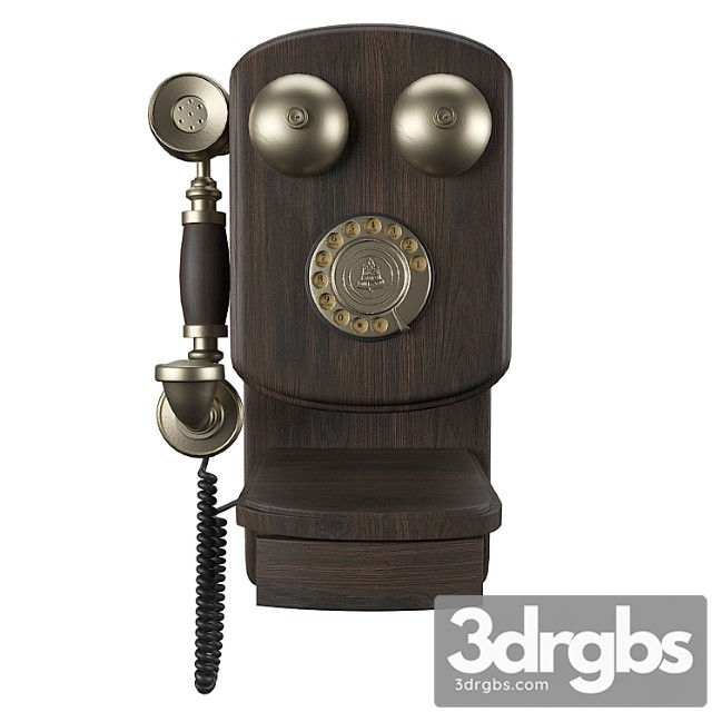 Vintage Wall Phone 3D Model Download