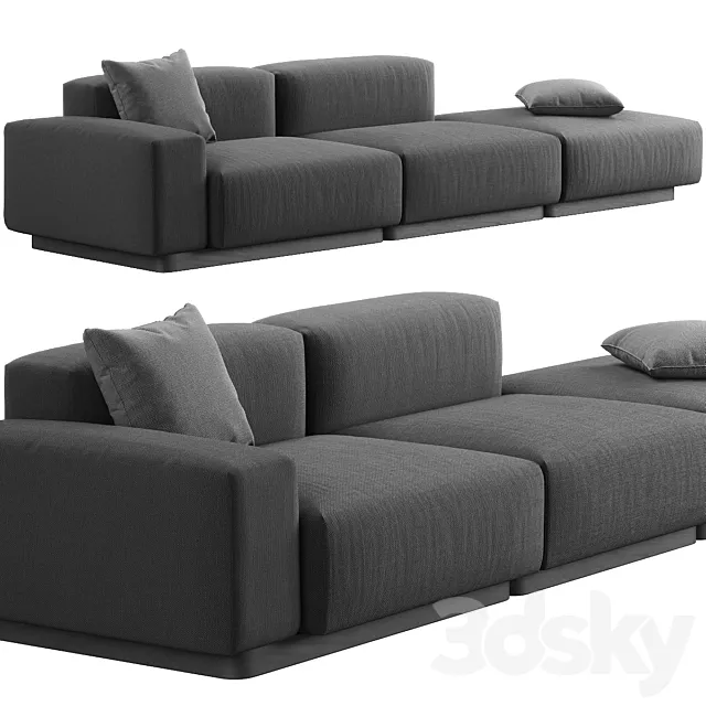 004 Soft Modular Sofa with platform by Vitra 3D Model 004 Soft Modular Sofa with platform by Vitra 3D Model