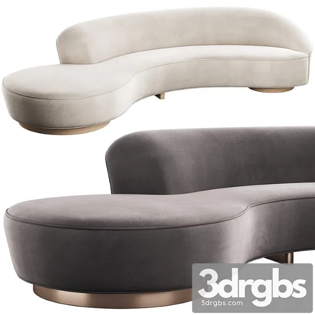 005 serpentine sofa with arm by vladimir kagan 005 serpentine sofa with arm by vladimir kagan