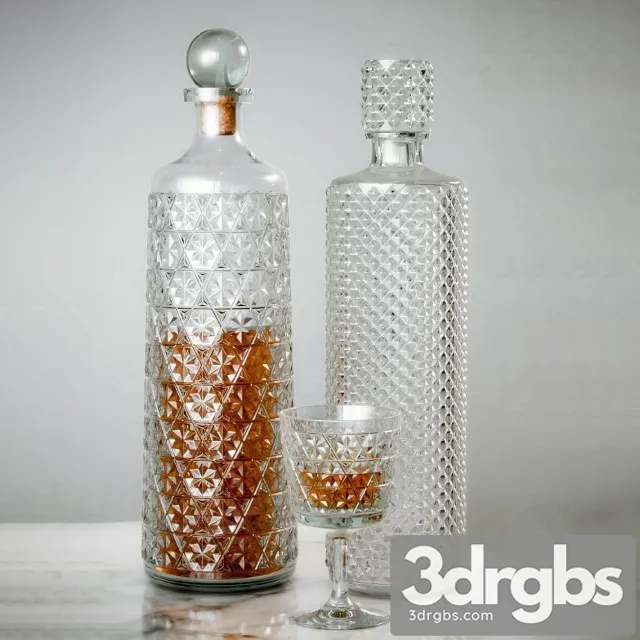 006 Crystal Decantes 3D Model Download
