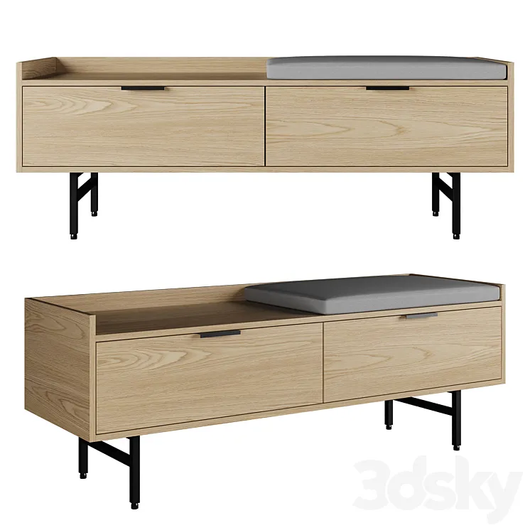 008 La Redoute Volga Hallway Bench 3D Model Free Download 008 La Redoute Volga Hallway Bench 3D Model Free Download