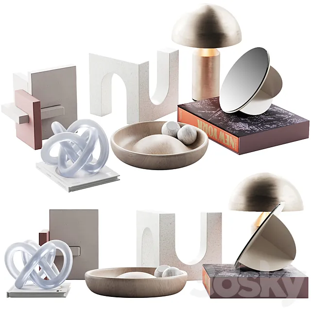 011 Living decor set NEW YORK 02 3DModel