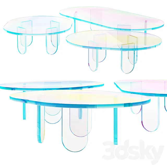 015_Multi-colored Pearl custom coffee table 00 3DModel