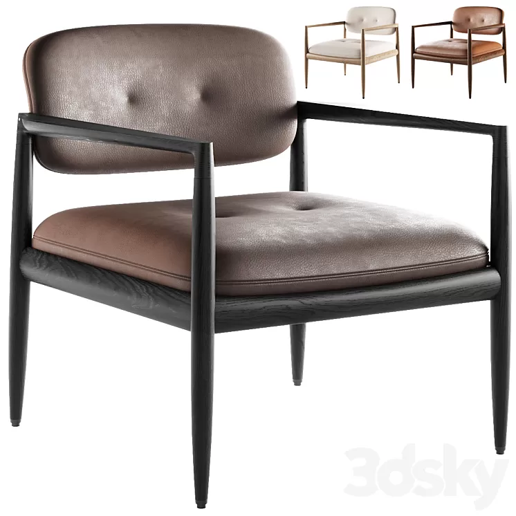 031 Yoko armchair by Minotti 3D Model Free Download