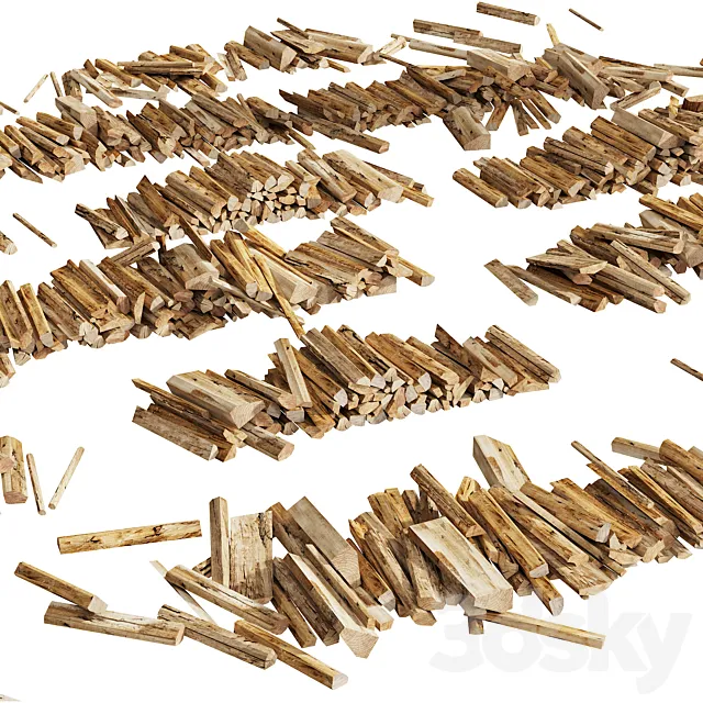 040_Firewood Logs 03 Scattered Firewood 00 3D Model 040_Firewood Logs 03 Scattered Firewood 00 3D Model