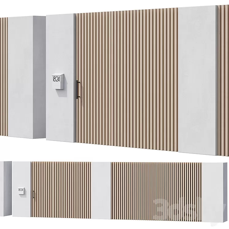 044_Modern Fence 02 00 3D Model