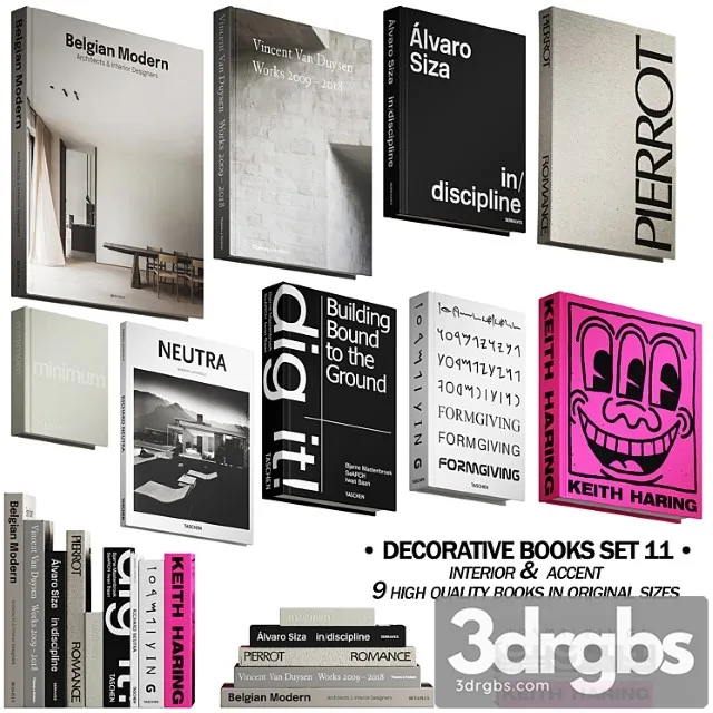 058 Decorative Books Set 11 Neutral 03 058 Decorative Books Set 11 Neutral 03