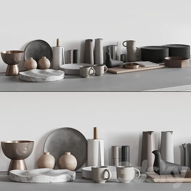 068_Kitchen decor set ACCESSORIES 03 3DModel