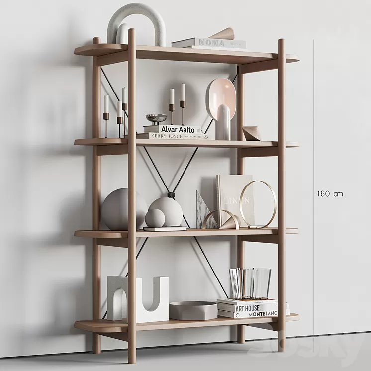 085 BROSA Dominic Narrow Bookshelf 00 3D Model 085 BROSA Dominic Narrow Bookshelf 00 3D Model