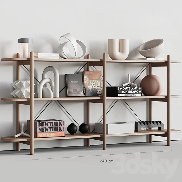 086 BROSA Dominic Wide Bookshelf 00 3DModel