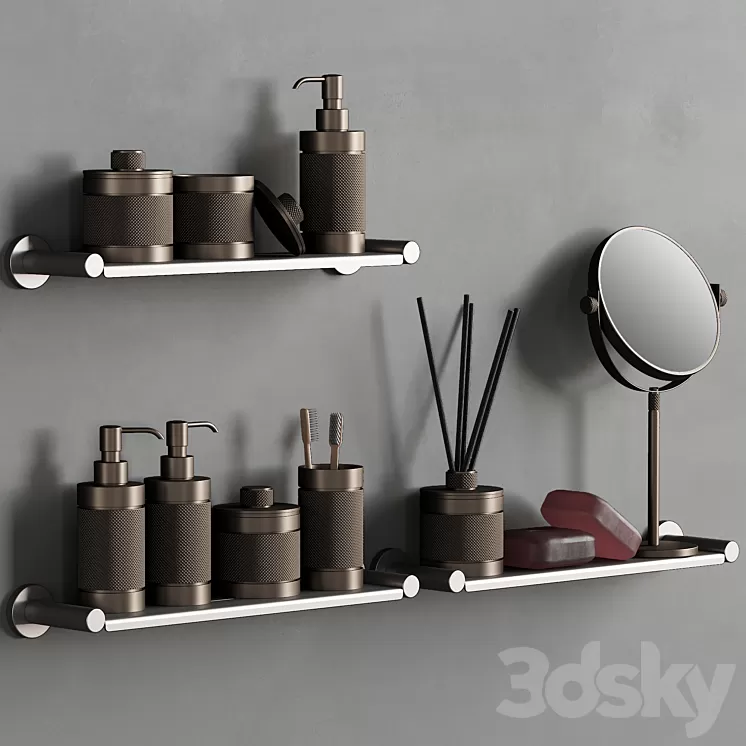 089 Bathroom decor set ACCESSORIES Bronze Matte 00 3D Model Free Download 089 Bathroom decor set ACCESSORIES Bronze Matte 00 3D Model Free Download