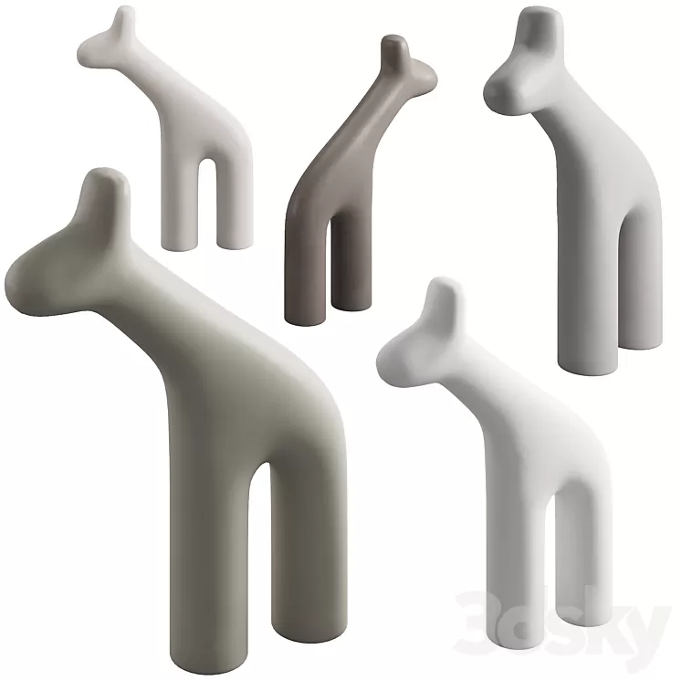 099 Plust RAFFA Polyethylene sculptures 3D Model Free Download