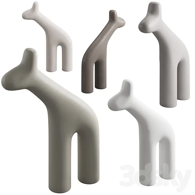 099 Plust RAFFA Polyethylene sculptures 3DModel 099 Plust RAFFA Polyethylene sculptures 3DModel