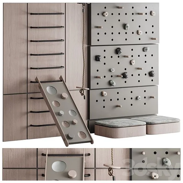 100 Childrens playground 3D Model