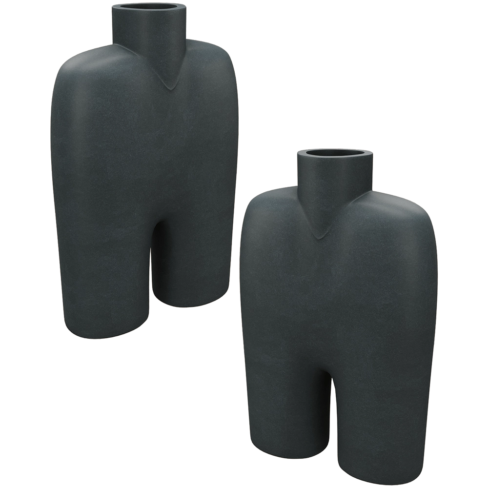 101 Copenhagen – Cobra Vase Tall Medio – Black 3D Model