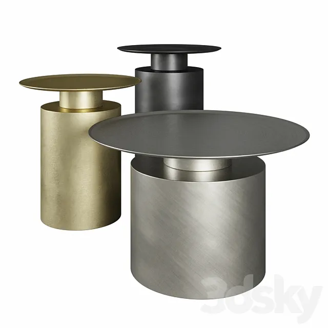 101 Copenhagen Pillar Coffee tables 3D Model