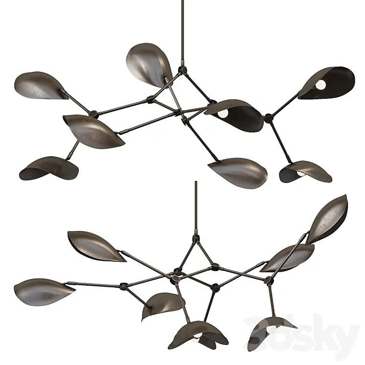 101 Copenhagen STINGRAY Chandelier 3D Model Free Download