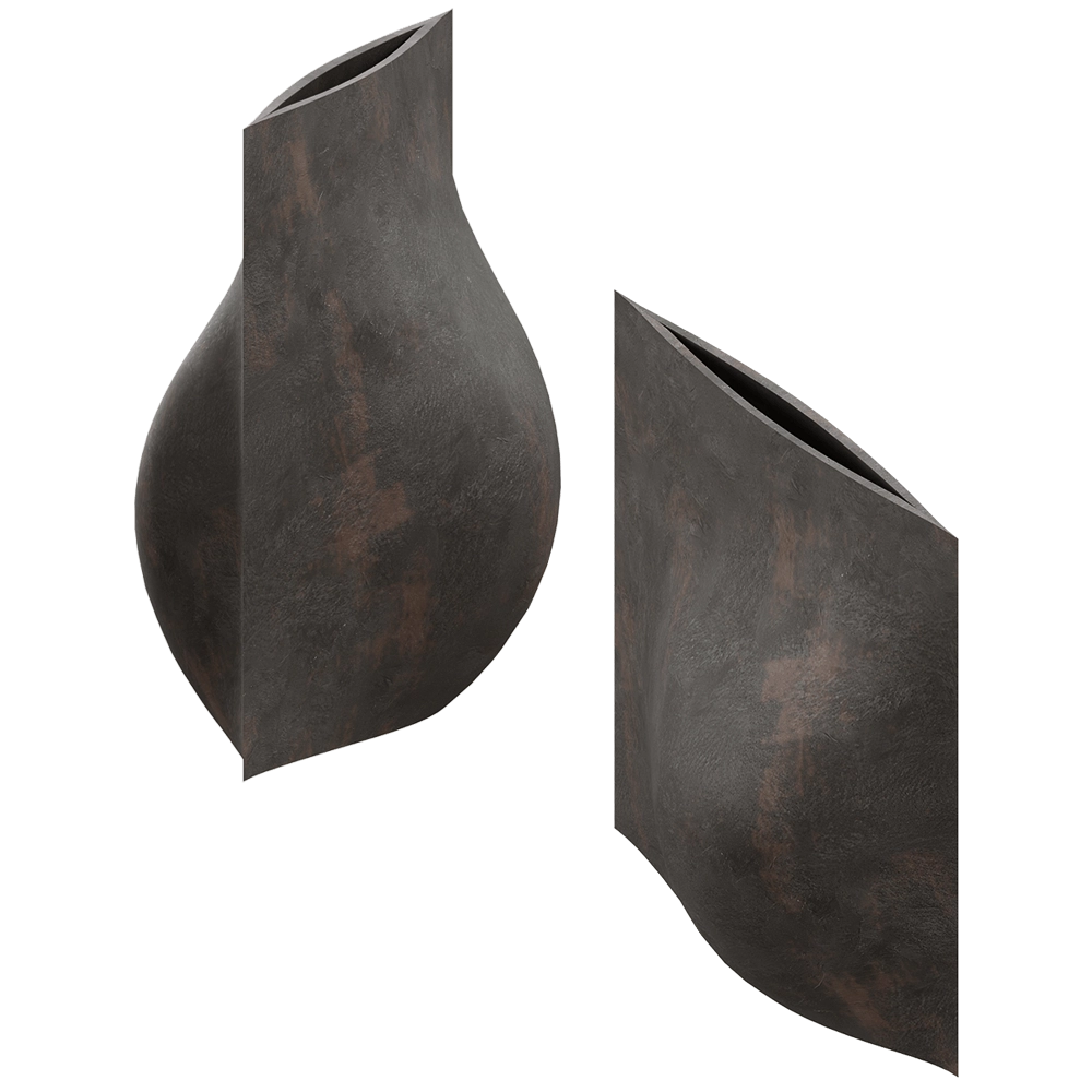 101 Copenhagen – Vase Origami Big – Coffee 3D Model