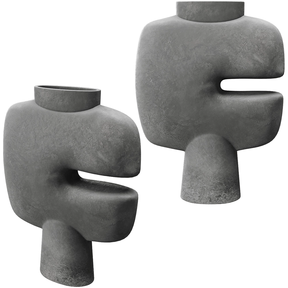 101 Copenhagen – Vase Tribal – Dark Grey 3D Model