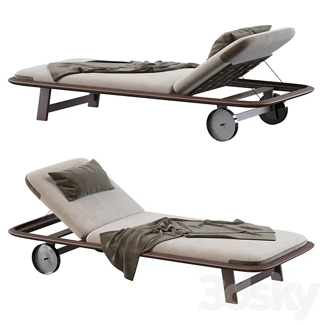 10th Tellaro Sun Lounger by Exteta 3D Model 10th Tellaro Sun Lounger by Exteta 3D Model