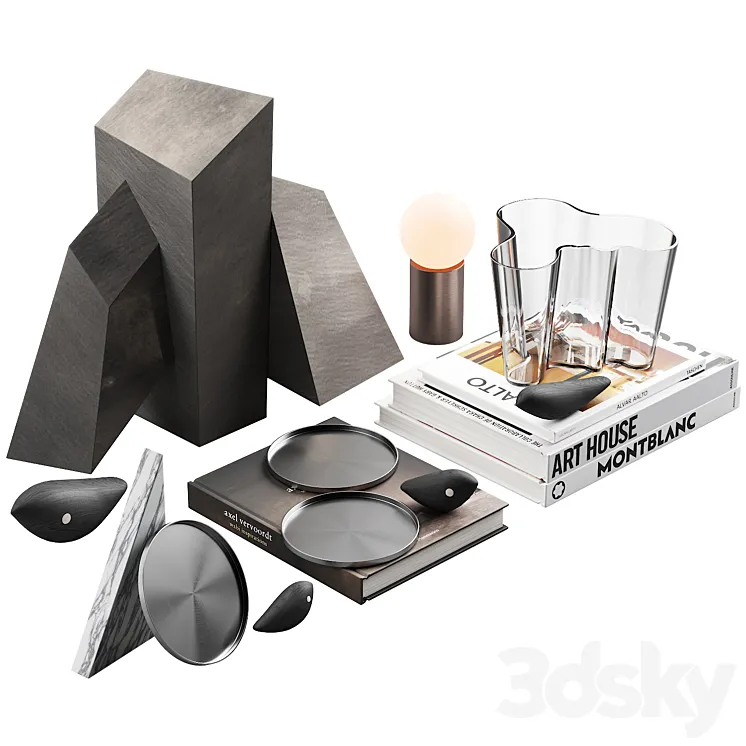 113 decorative set 026 some birds here again 3D Model Free Download