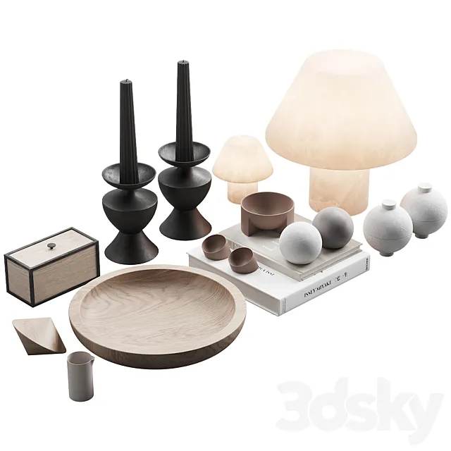 116 decorative set 029 japan style decor P03 3DModel