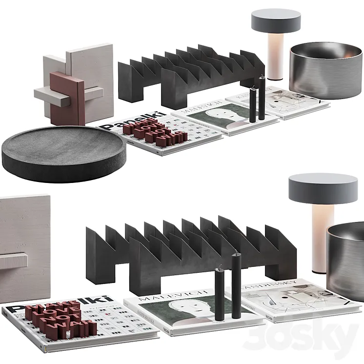 118 decorative set 031 soviet union style decor 3D Model Free Download 118 decorative set 031 soviet union style decor 3D Model Free Download