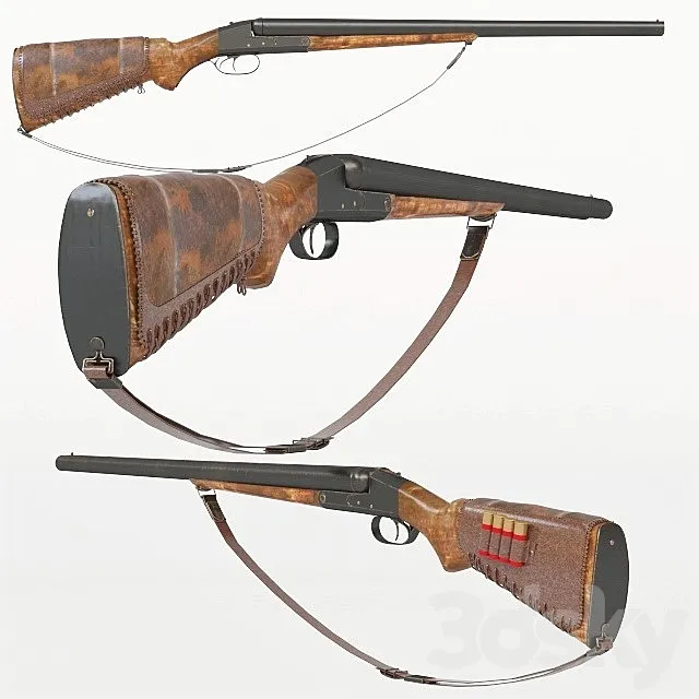 12 gauge duble barrel 3D Model 12 gauge duble barrel 3D Model