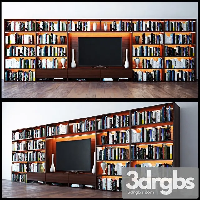 13 Stiellage Book Store 3D Model Download