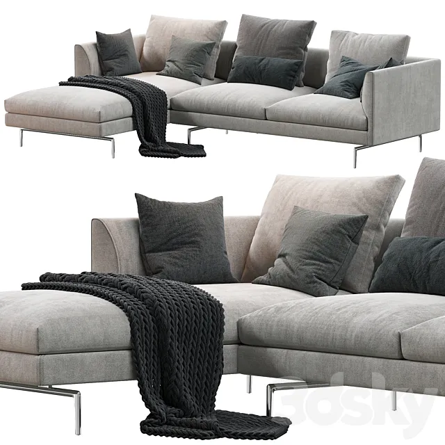 1333 Flamingo Zanotta Sofa 3DModel