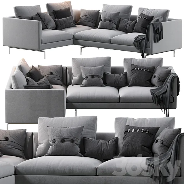 1333 Flamingo Zanotta Sofa 3DModel