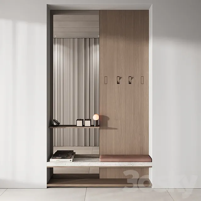 142 hallway zone 01 minimal wood japandi 01 3D Model 142 hallway zone 01 minimal wood japandi 01 3D Model