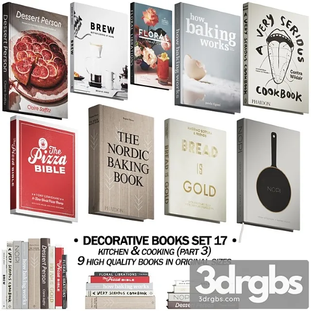 146 decorative set 17 kitchen and cooking p03 3D Model Download