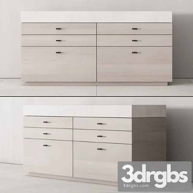 173 Cabinet Furniture 04 Minimal Wardrobe Kit P02 Island 3D Model Download