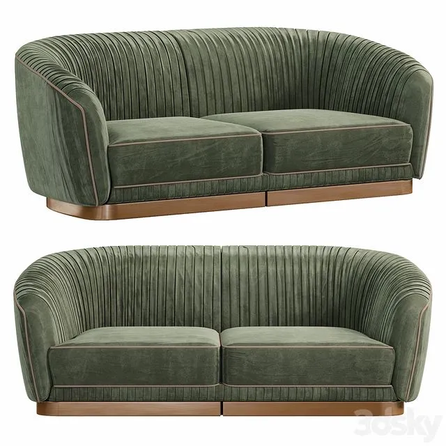 1750 SOFA Oro Patina Brillo by Tecninovainteriors 3D Model