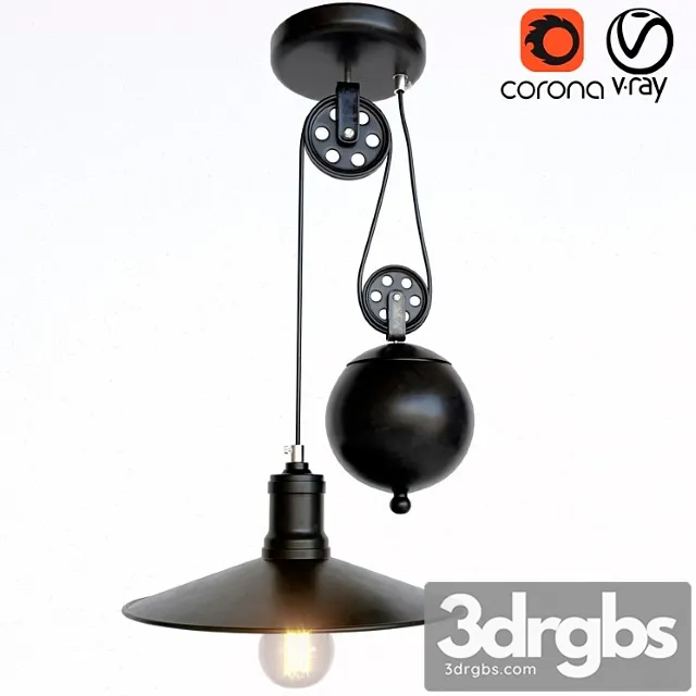 18 Chandelier With Counterweight 3D Model Download 18 Chandelier With Counterweight 3D Model Download