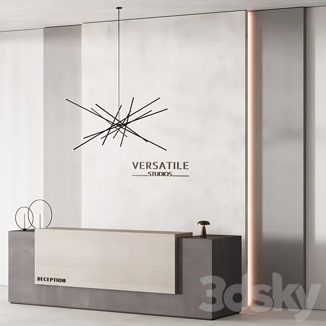 182 office furniture 02 reception desk 02 3D Model 182 office furniture 02 reception desk 02 3D Model