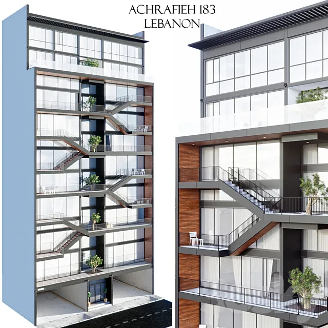 183 Achrafieh Lebanon 3D Model