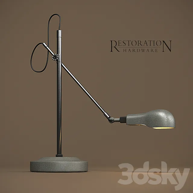 1900s Pharmacy Task Accent Lamp 3DModel 1900s Pharmacy Task Accent Lamp 3DModel