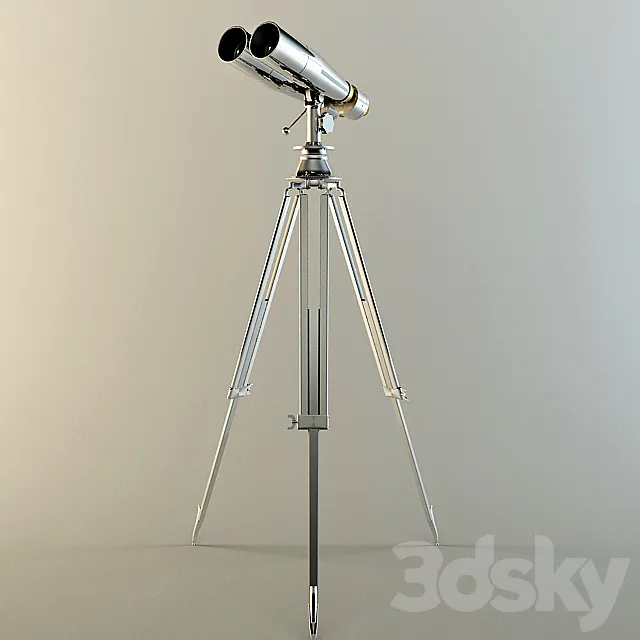 1920S NAVAL BINOCULAR 3D Model 1920S NAVAL BINOCULAR 3D Model