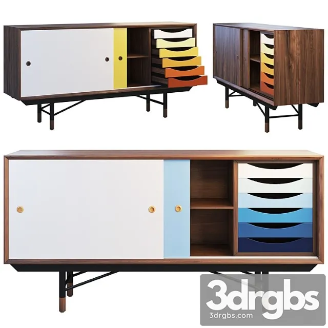 1955 Sideboard 3 Options 2 3D Model Download