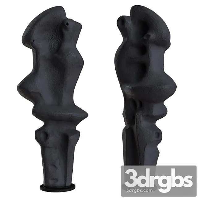 1970s belgian abstract sculpture 3D Model Download