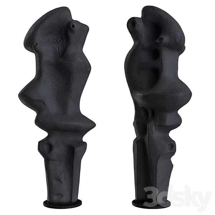 1970s Belgian Abstract Sculpture 3D Model