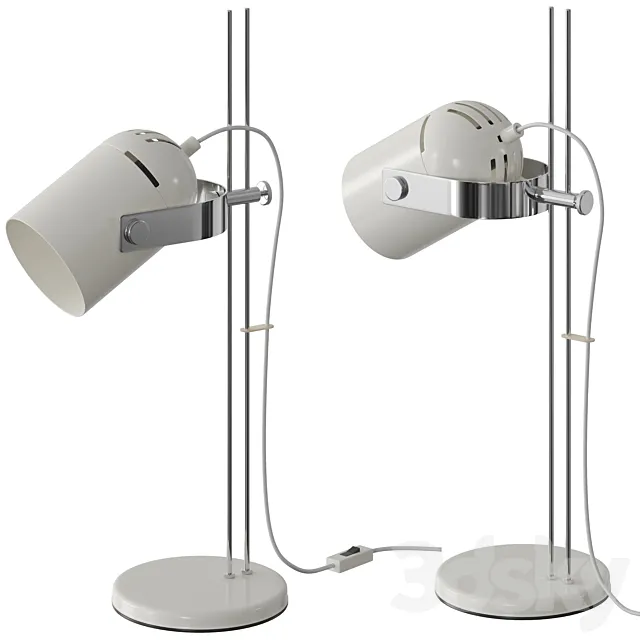 1970x Vintage Czechoslovakian Table Lamp 3D Model 1970x Vintage Czechoslovakian Table Lamp 3D Model