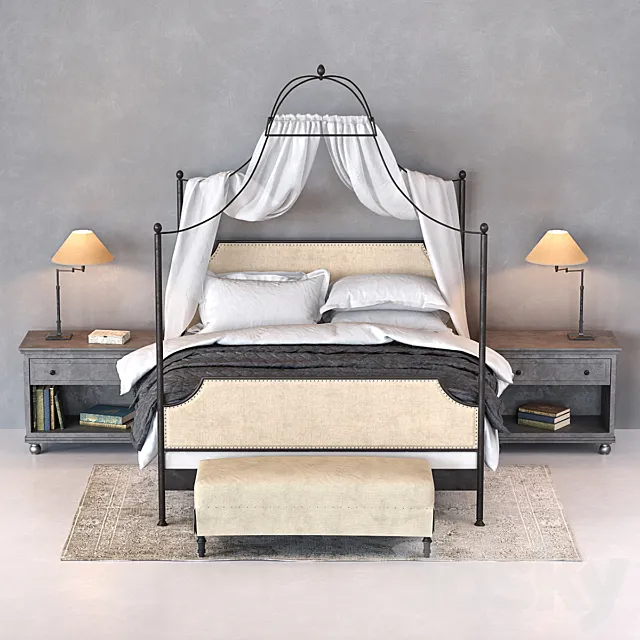 19TH C. CAMPAIGN FABRIC IRON 3DModel 19TH C. CAMPAIGN FABRIC IRON 3DModel