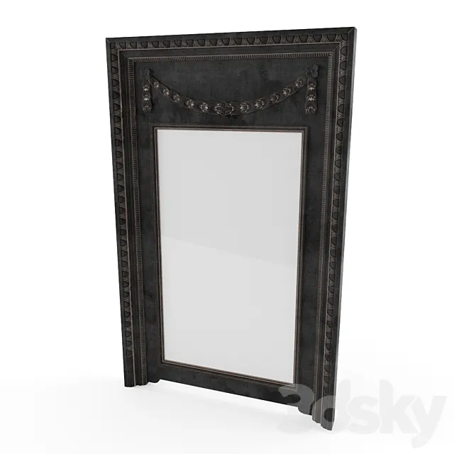 19TH C. NEOCLASSICAL LAUREL MIRROR 3D Model 19TH C. NEOCLASSICAL LAUREL MIRROR 3D Model