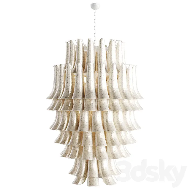 1st DIBS Murano “Scavo” Glass Selle Chandelier 3D Model 1st DIBS Murano “Scavo” Glass Selle Chandelier 3D Model