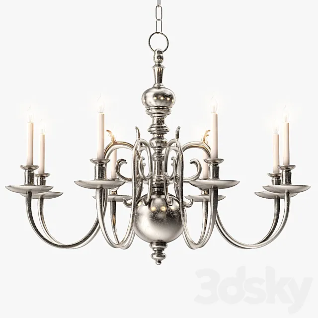 1stdibs 18th Century Style Two Tier Chandelier 3DModel 1stdibs 18th Century Style Two Tier Chandelier 3DModel